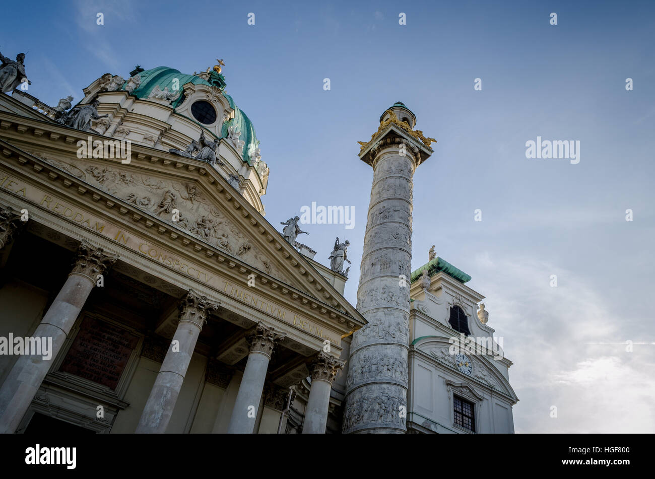 Saint Charles Borromeo Kirche in Wien, Österreich. Stockfoto