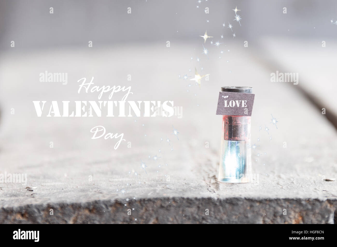 Happy Valentines Day kreative Karte Stockfoto