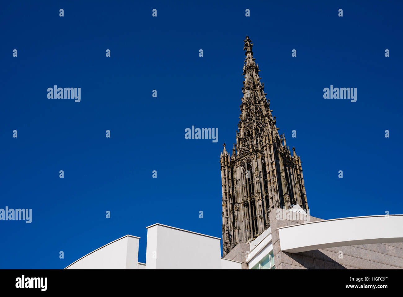 Dom, Rathaus Ulm Stockfoto