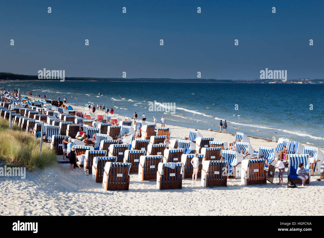 Strand am Meer Spa and Wellness resort Binz, Rügen, Mecklenburg-Vorpommern Stockfoto