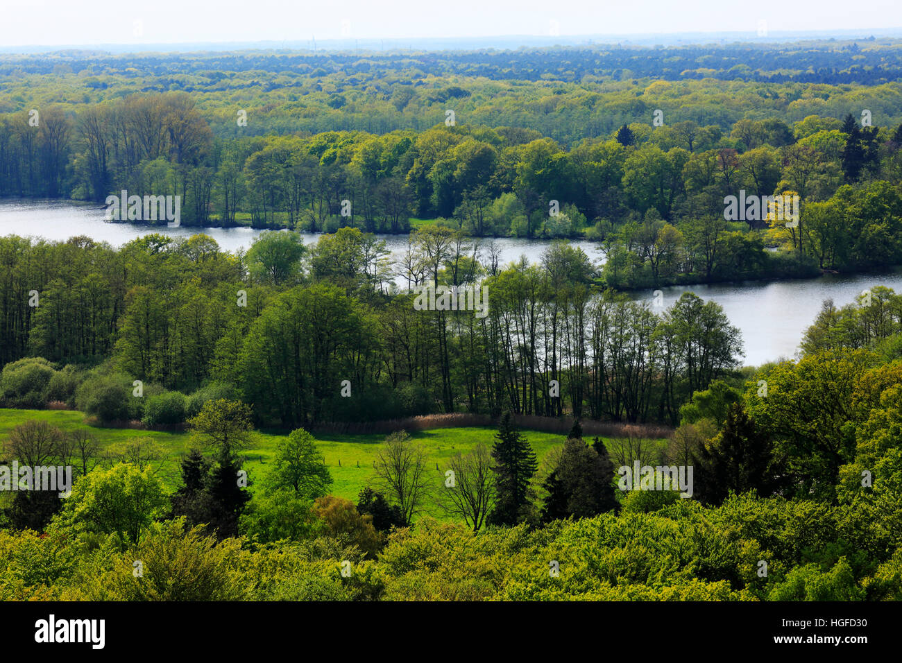 Naturschutzgebiet Krickenbecker Seen, Nettetal, Niederrhein, Nordrhein-Westfalen Stockfoto