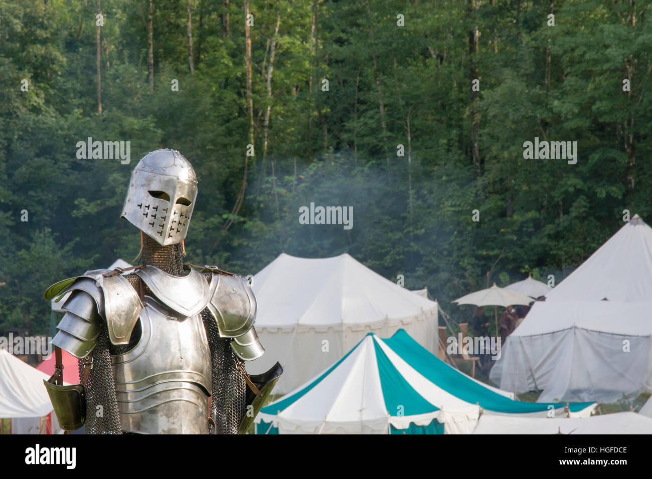 Ritter des Mittelalters Stockfotografie - Alamy