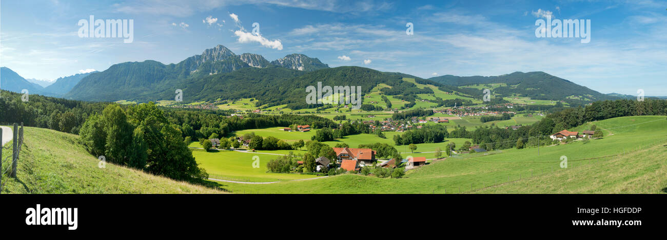Landschaft in Oberbayern Stockfoto