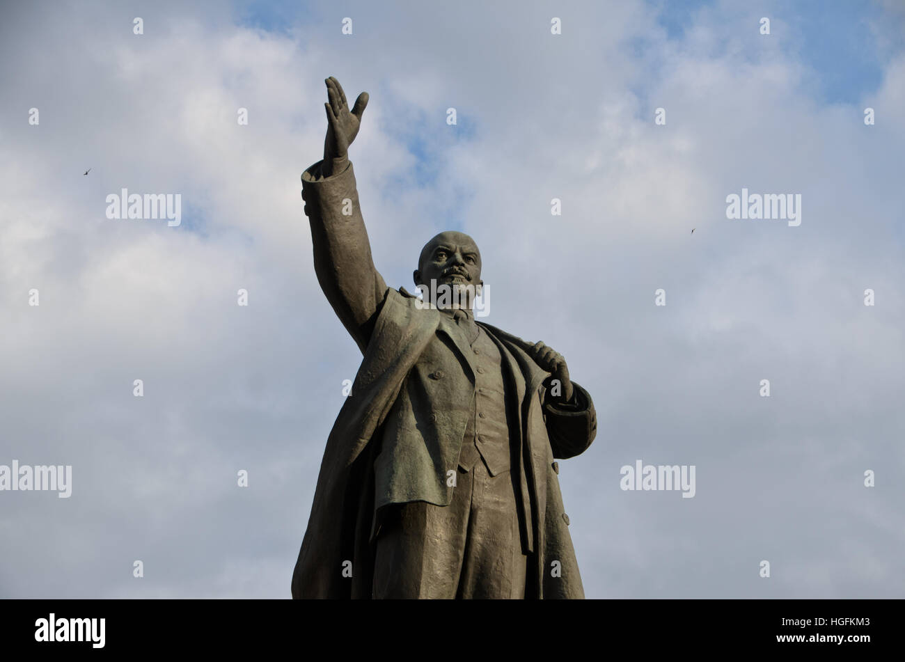 Die Statue von Lenin in Irkutsk Stockfoto