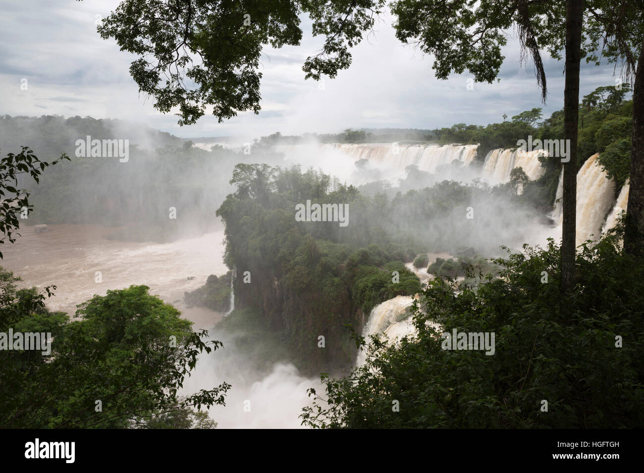 Iguazu Wasserfälle, Iguazu National Park, Provinz Misiones, Nordosten, Argentinien, Südamerika Stockfoto