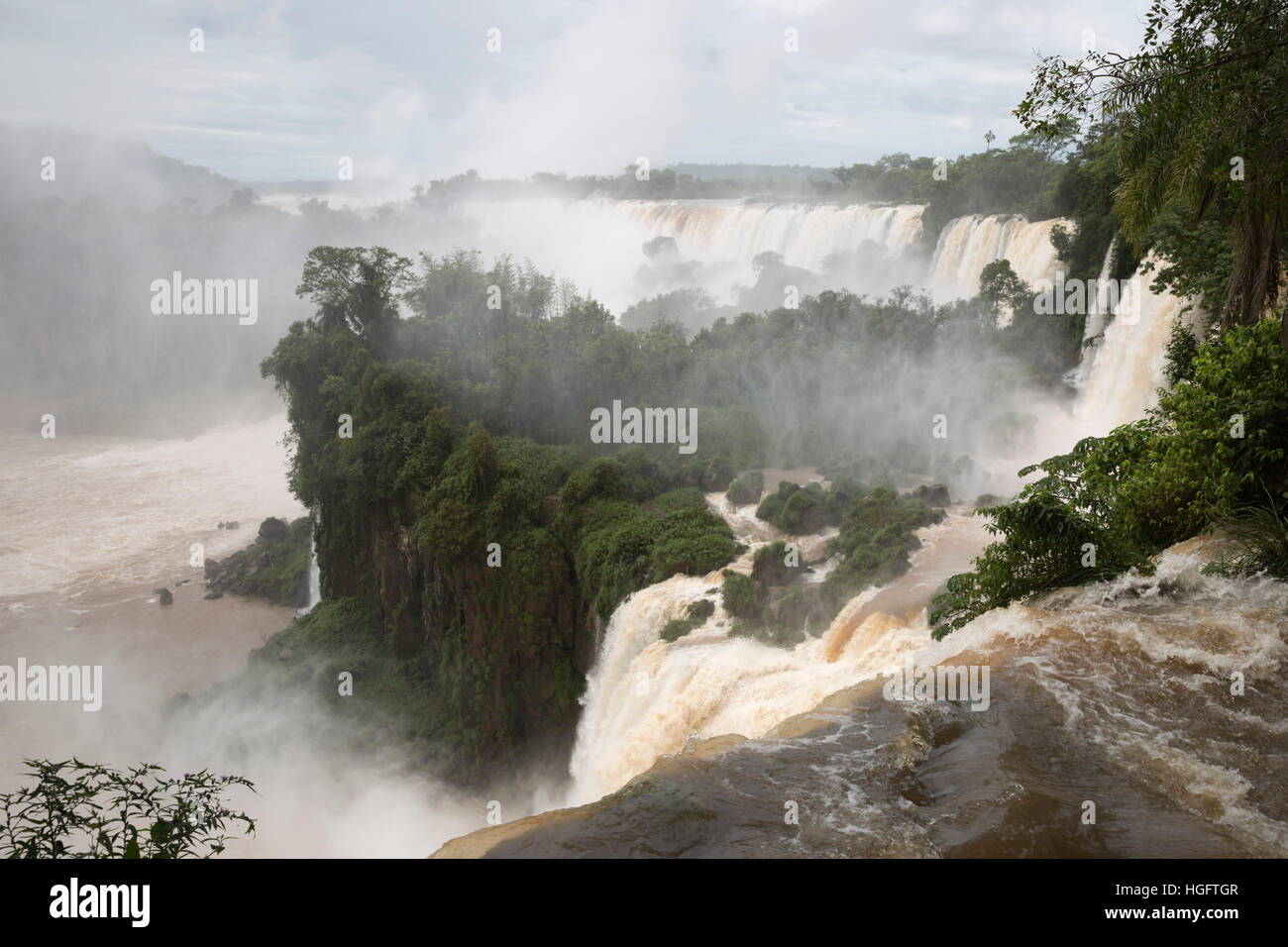 Iguazu Wasserfälle, Iguazu National Park, Provinz Misiones, Nordosten, Argentinien, Südamerika Stockfoto