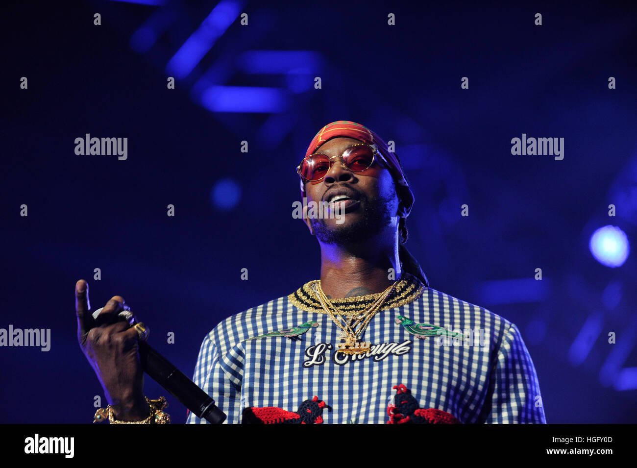 2 Chainz führt auf die Wette Erfahrung Konzert im Staples Center am 25. Juni 2016 in Los Angeles, Kalifornien. Stockfoto