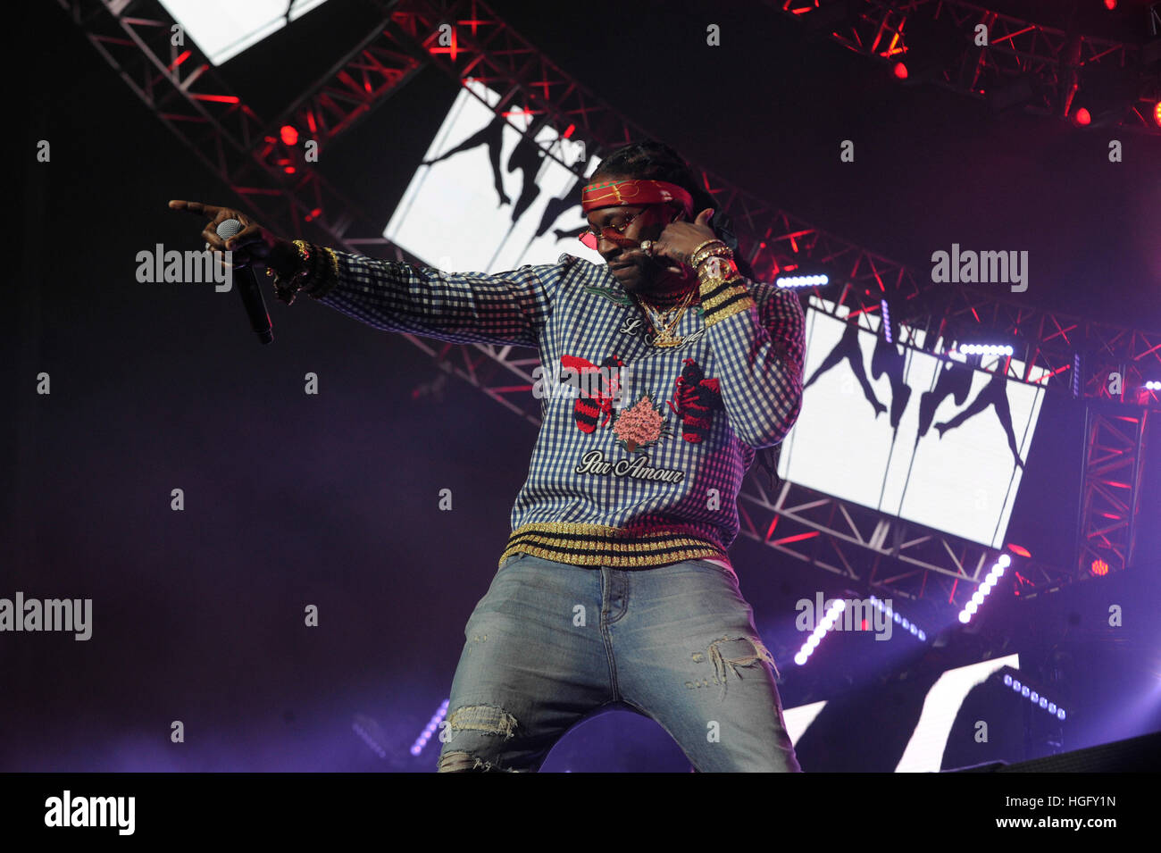 2 Chainz führt auf die Wette Erfahrung Konzert im Staples Center am 25. Juni 2016 in Los Angeles, Kalifornien. Stockfoto