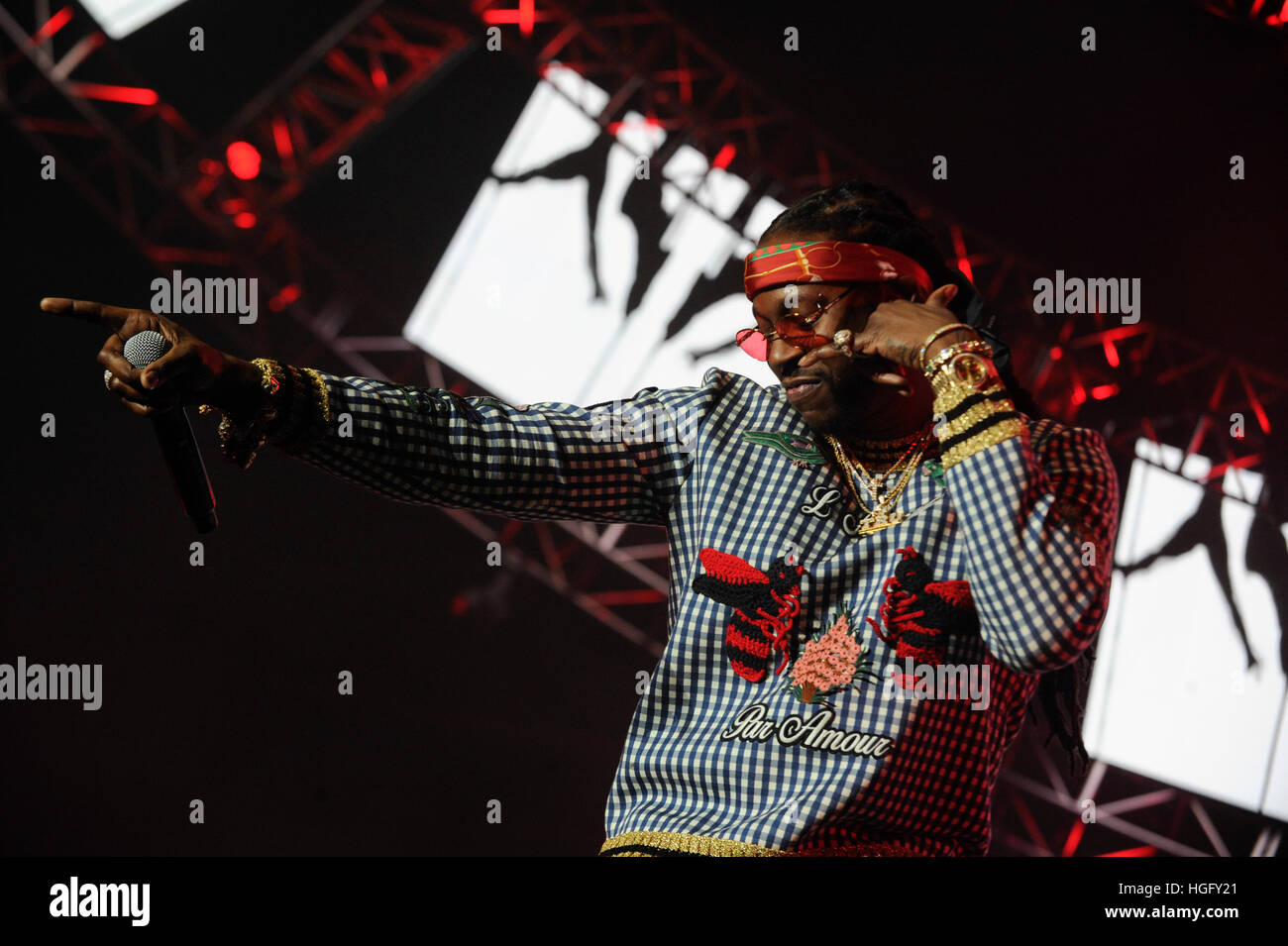 2 Chainz führt auf die Wette Erfahrung Konzert im Staples Center am 25. Juni 2016 in Los Angeles, Kalifornien. Stockfoto