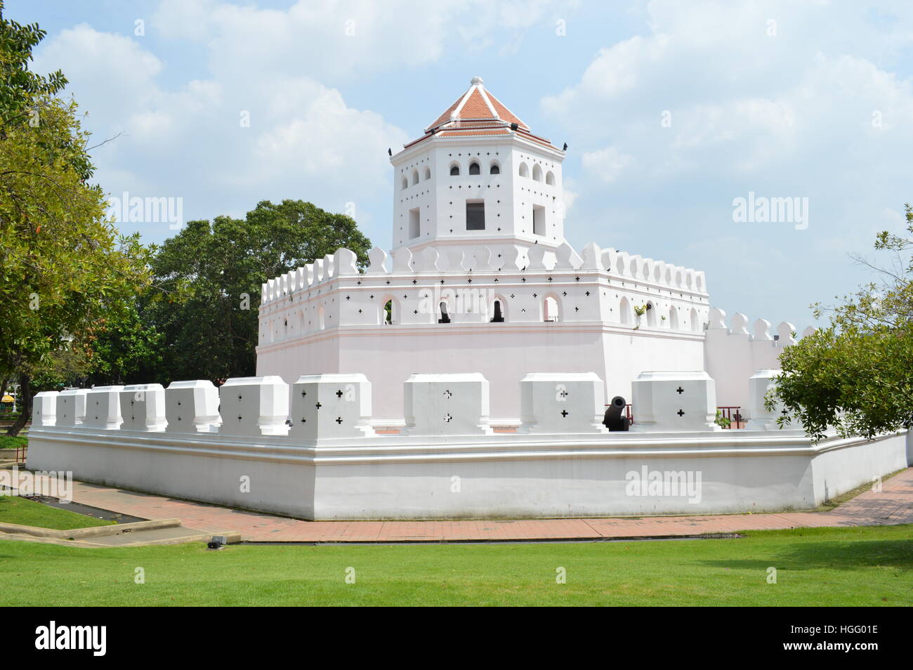 Phra Sumen Fort Stockfoto