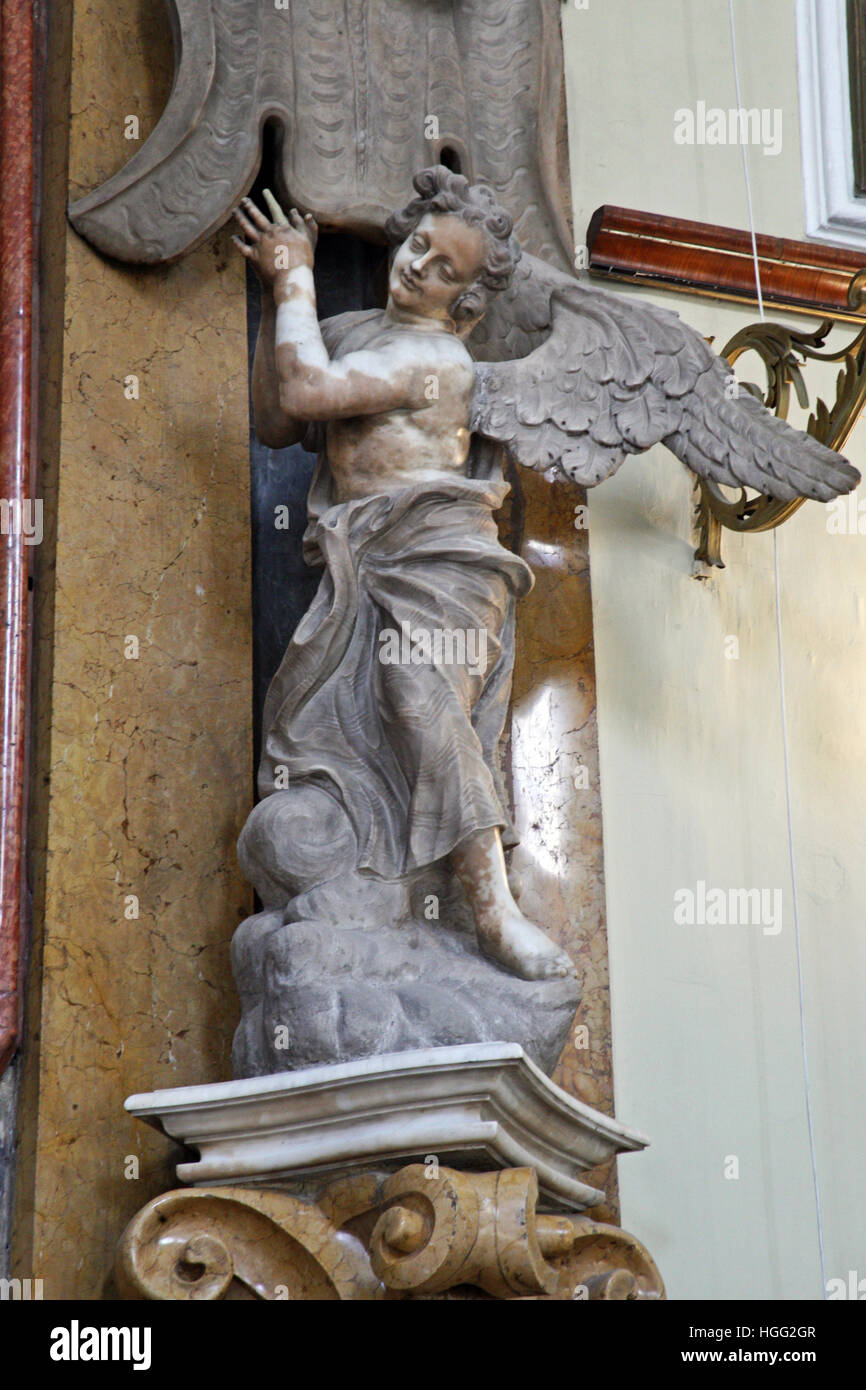 Kirchen von Dubrovnik, Altar Engel, Kroatien, Europa, 7 Stockfoto