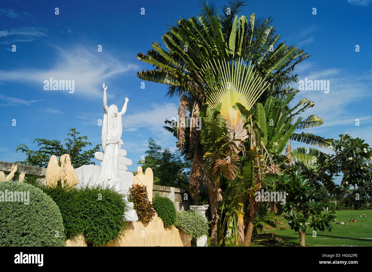 Süd-Ost-Asien, Philippinen, Metro Cebu Mactan Island Memorial Gardens Stockfoto