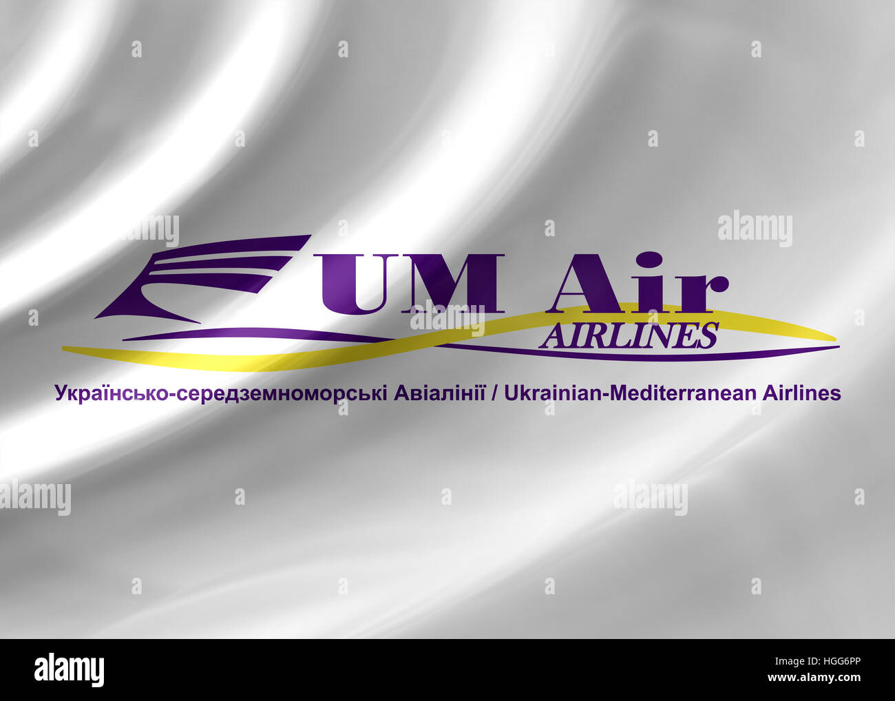 UM Air Logo Fahne Stockfoto