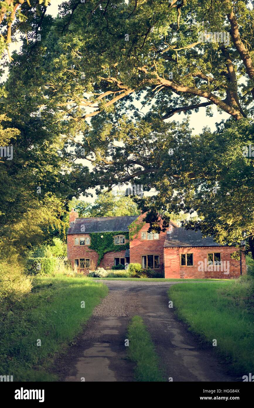 Haus Hausbau Immobilien Wohnung Architekturkonzept Stockfoto