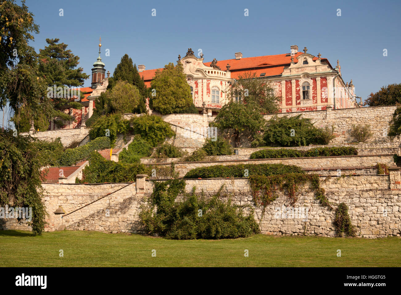 Barockschloss Steknik - Tschechien Stockfoto