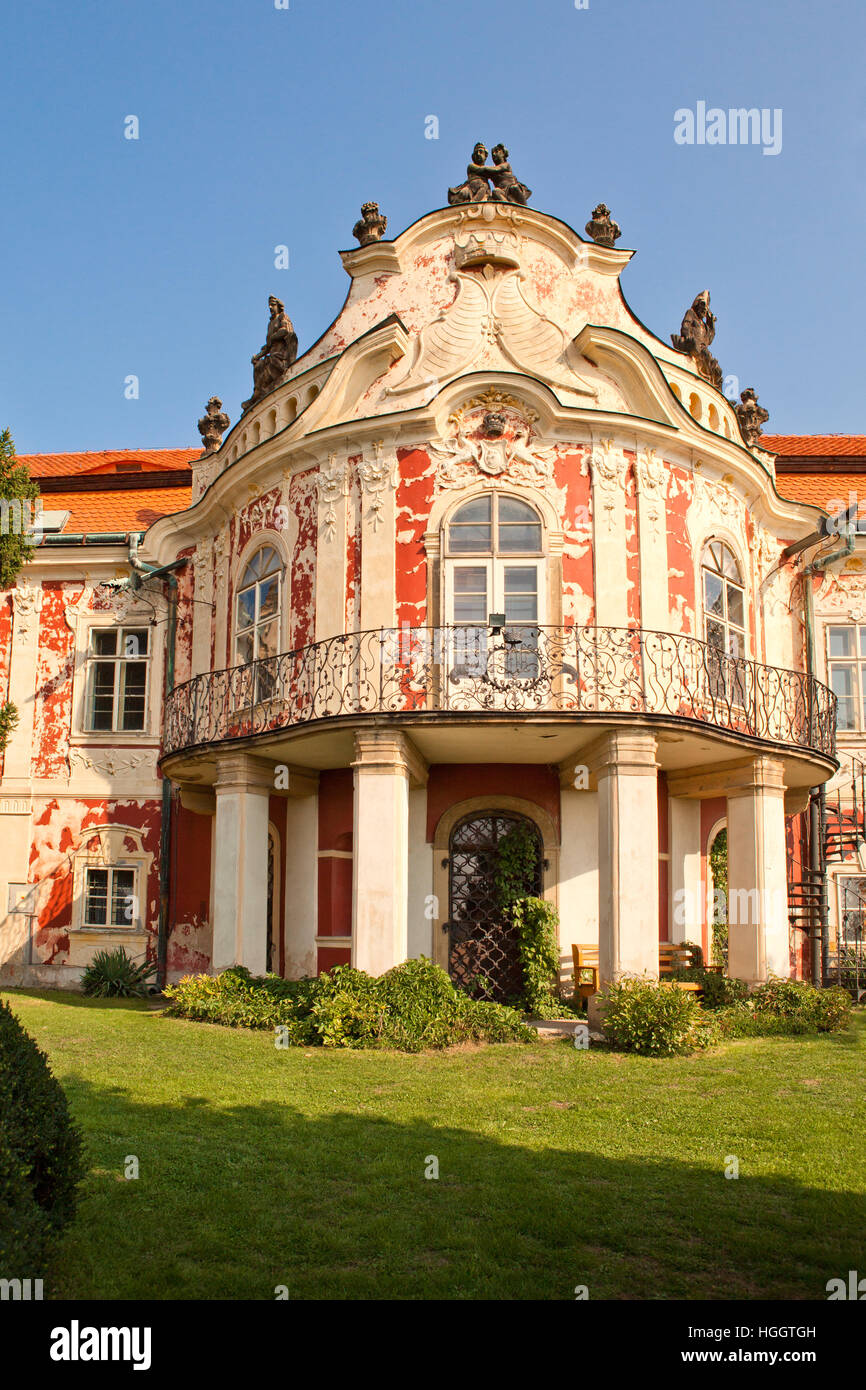 Barockschloss Steknik - Tschechien Stockfoto