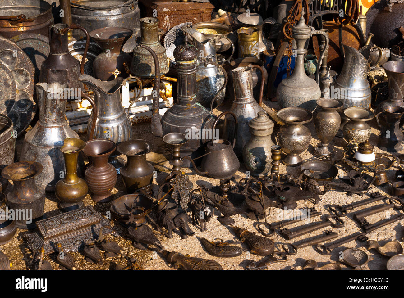 Ioannina, Griechenland - 16. November 2010: Traditionelle Geschäft in Stadt Ioannina, Griechenland Stockfoto