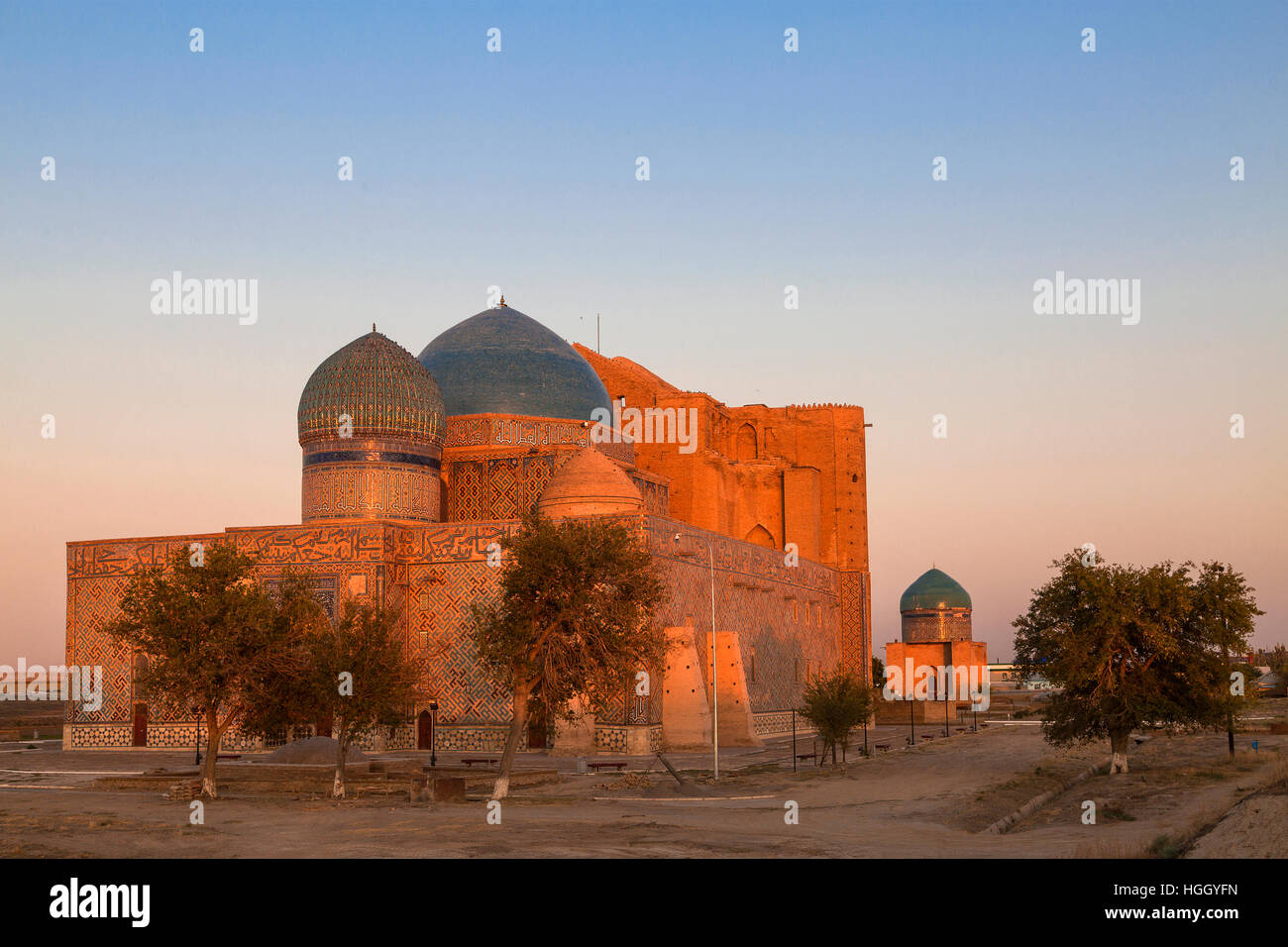 Mausoleum von Khoja Ahmed Yasawi in Turkestan, Kasachstan Stockfoto