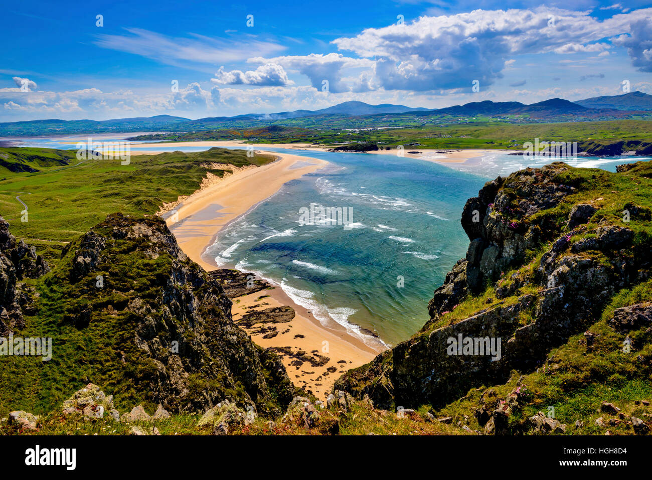 Fünf Finger Strang Inishowen Irland Wild Atlantic Way Stockfoto