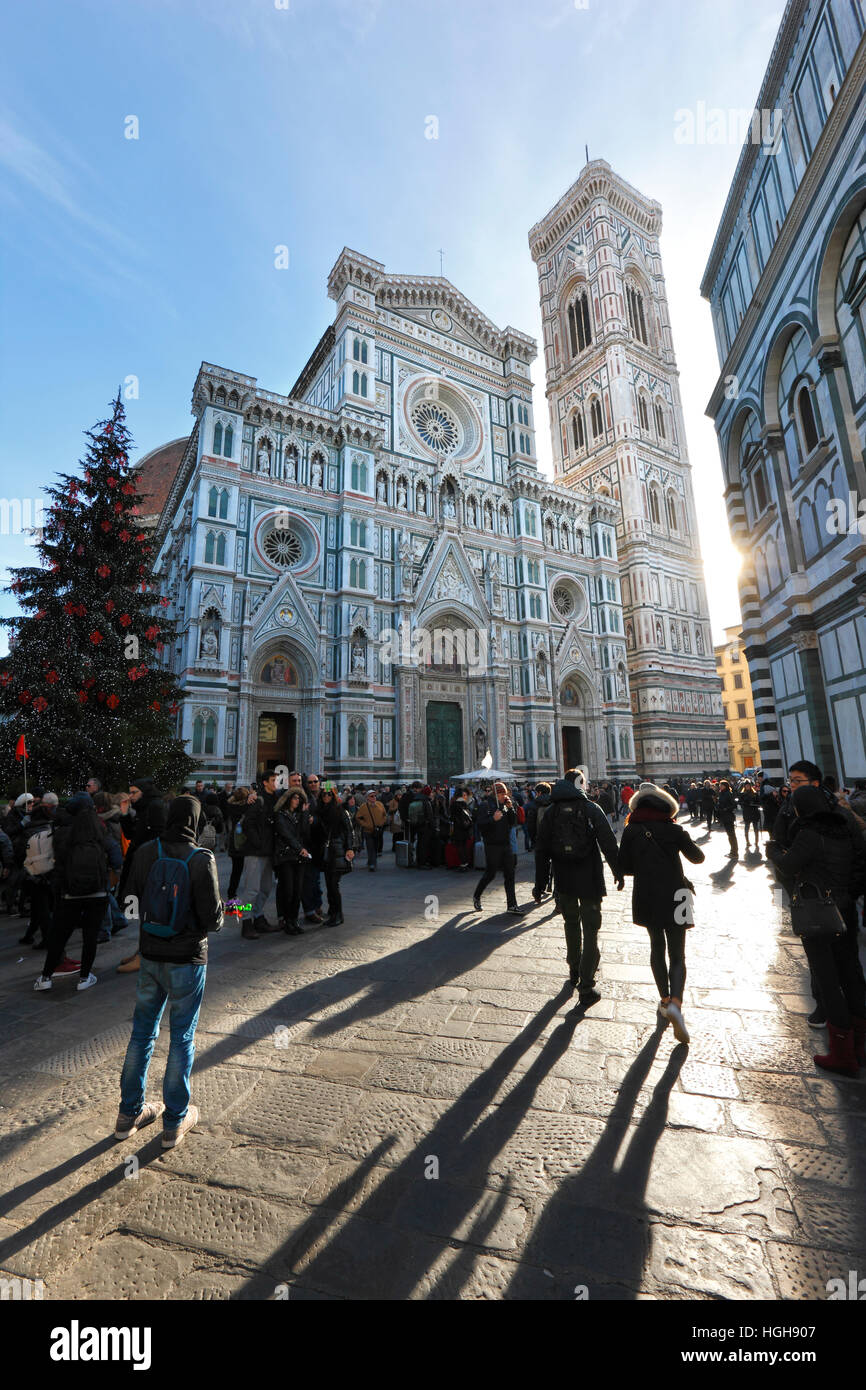 Die Kuppel der Kathedrale von Florenz in der Toskana, Italien. Stockfoto