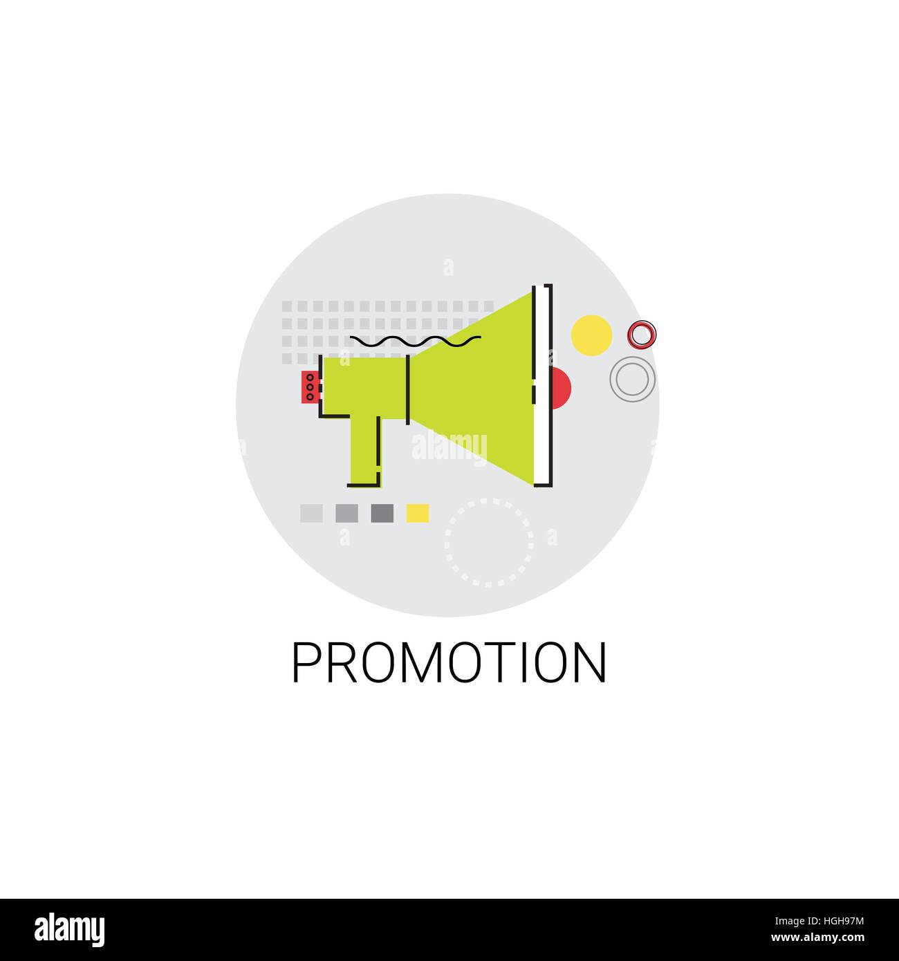 Megaphon Symbol Lautsprecher Marketing Promotion Stock Vektor