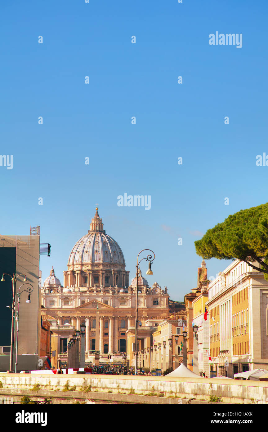 Die päpstliche Basilika St. Peter im Vatikan Stockfoto