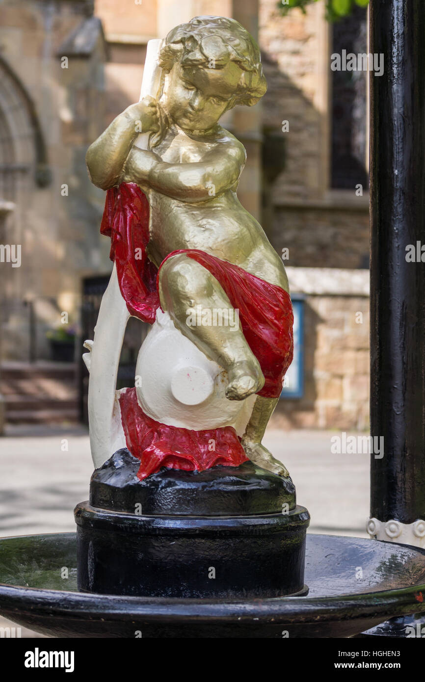 Nahaufnahme der Anderson Memorial Statue in Dornoch, Schottland. Stockfoto