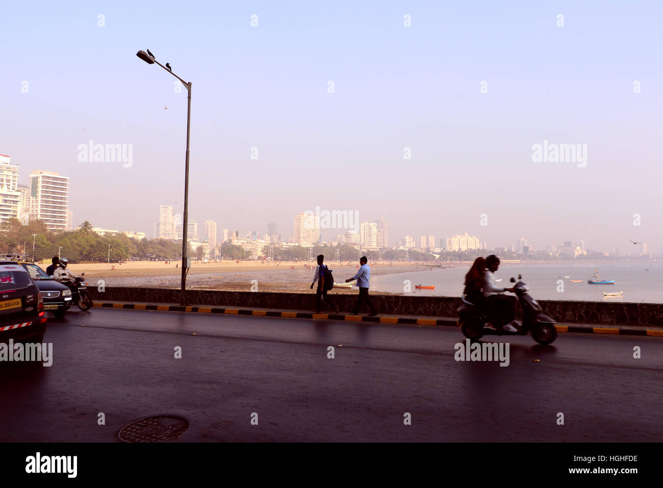 Girgaum Chowpatty Beach, Mumbai Stockfoto