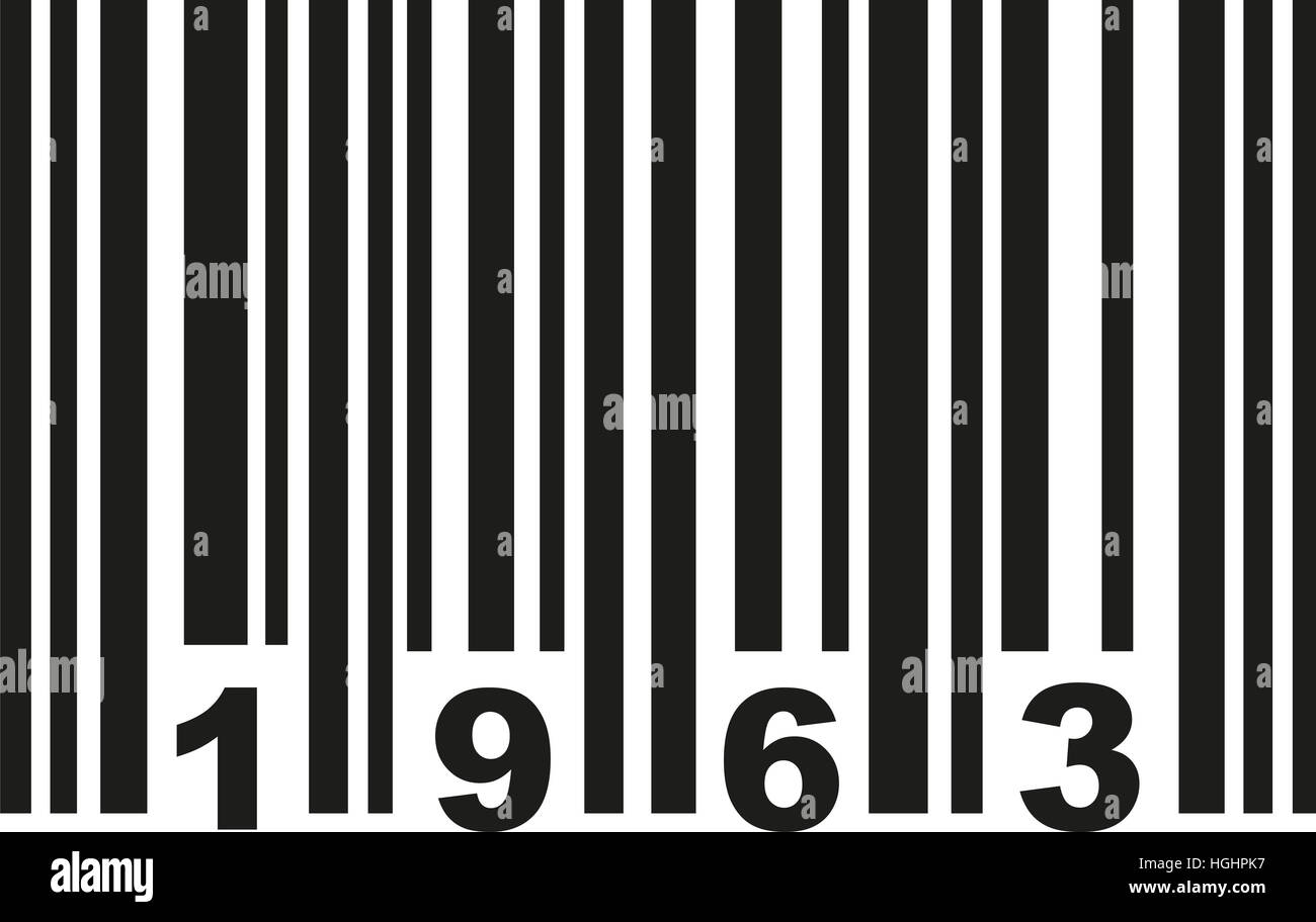 Barcode-1963 Stockfoto