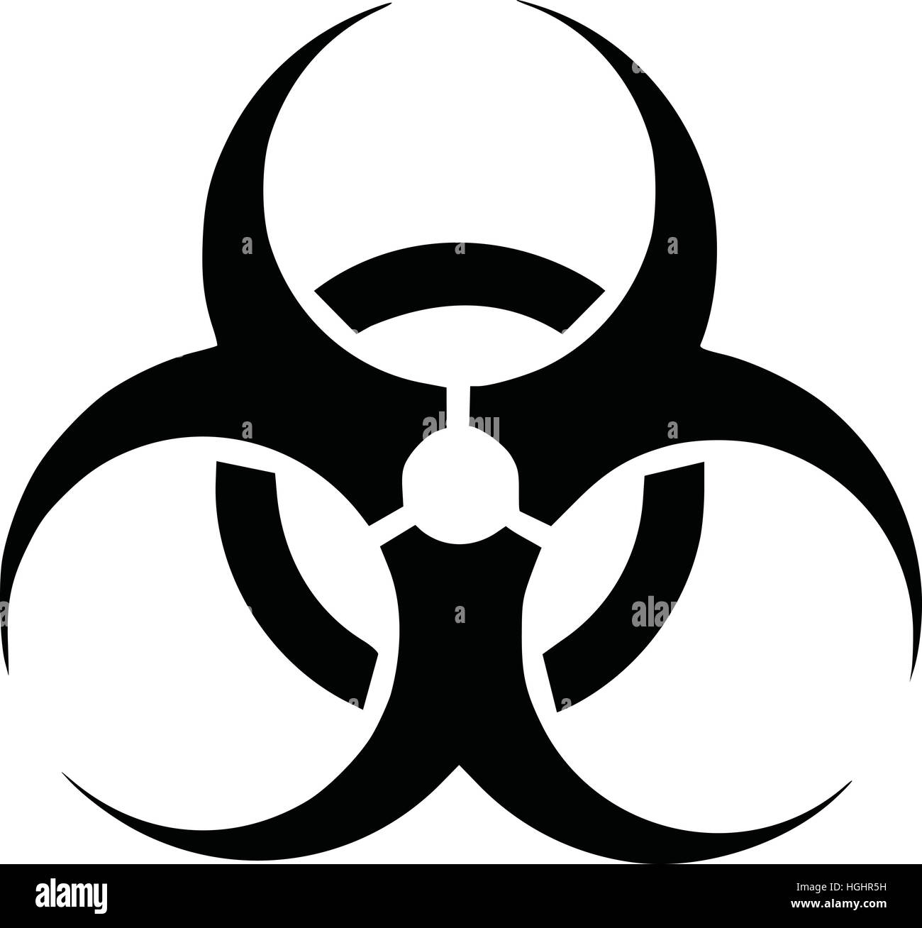 Biohazard-Symbol Stockfoto