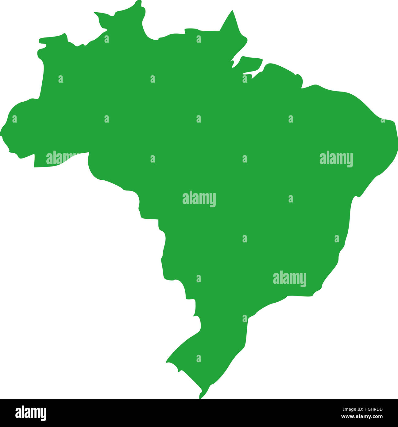 Brasilien Karte Stockfoto
