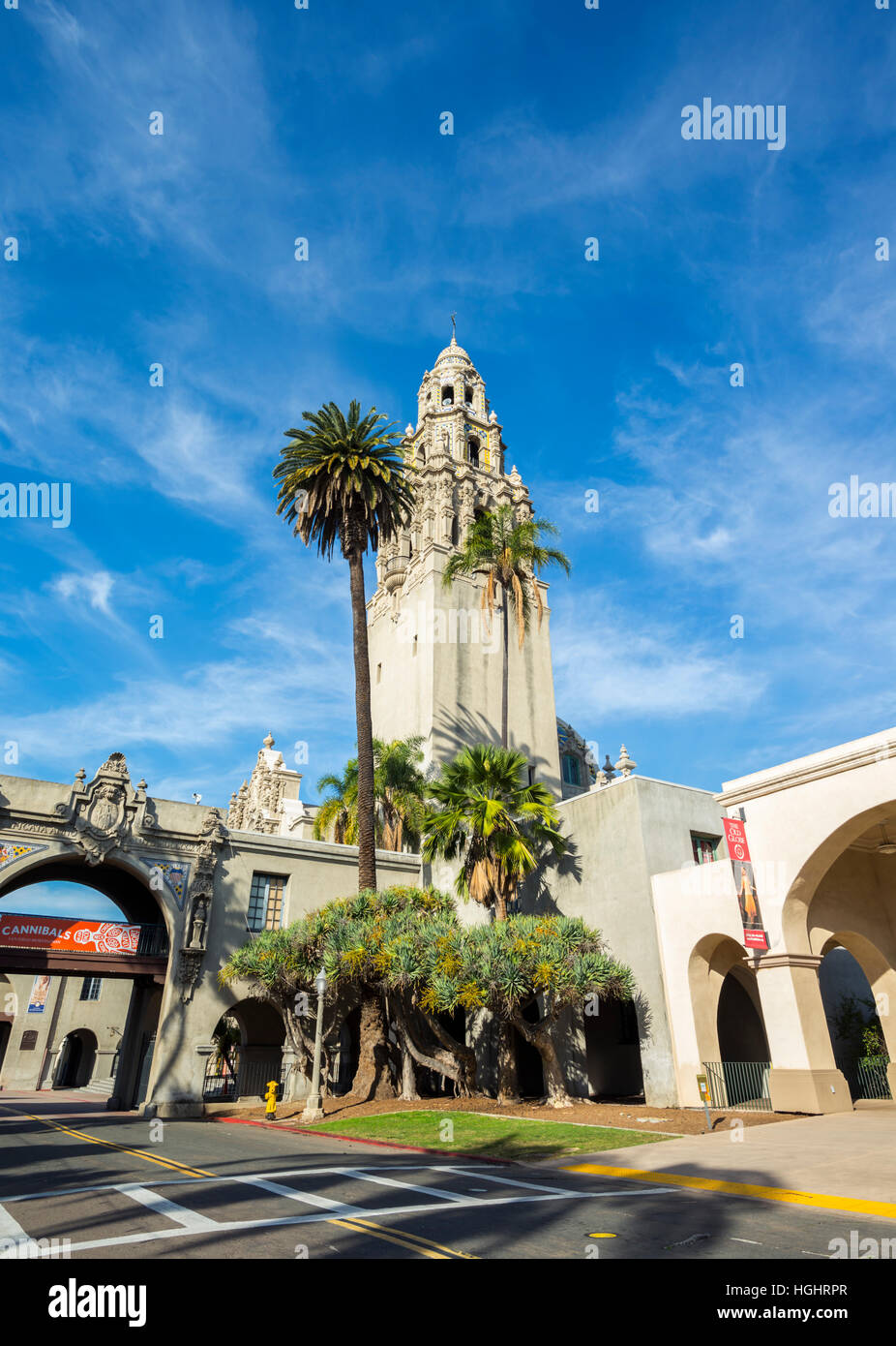 California Tower, Balboa Park, San Diego, Kalifornien. Stockfoto