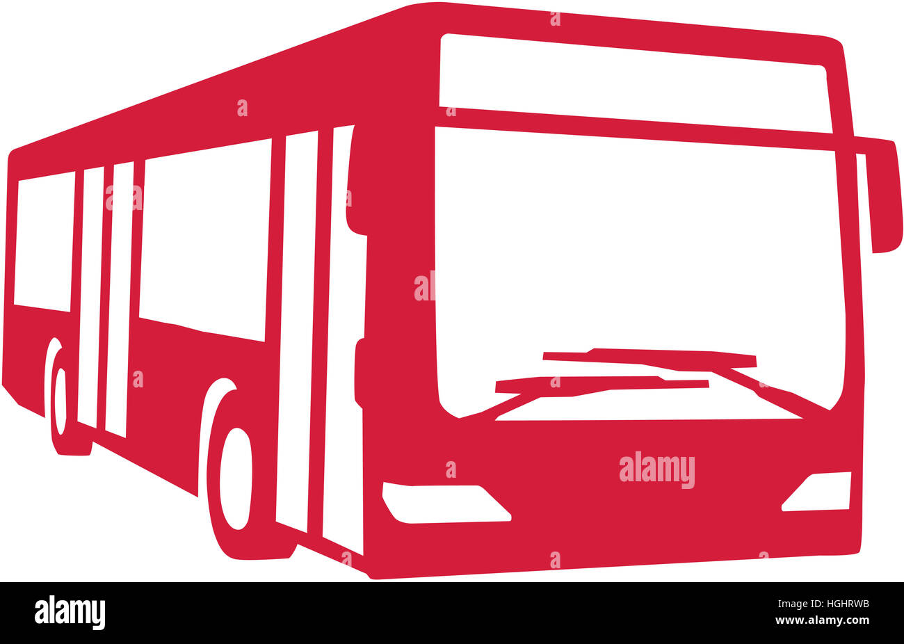 Roten Stadtbus Stockfoto