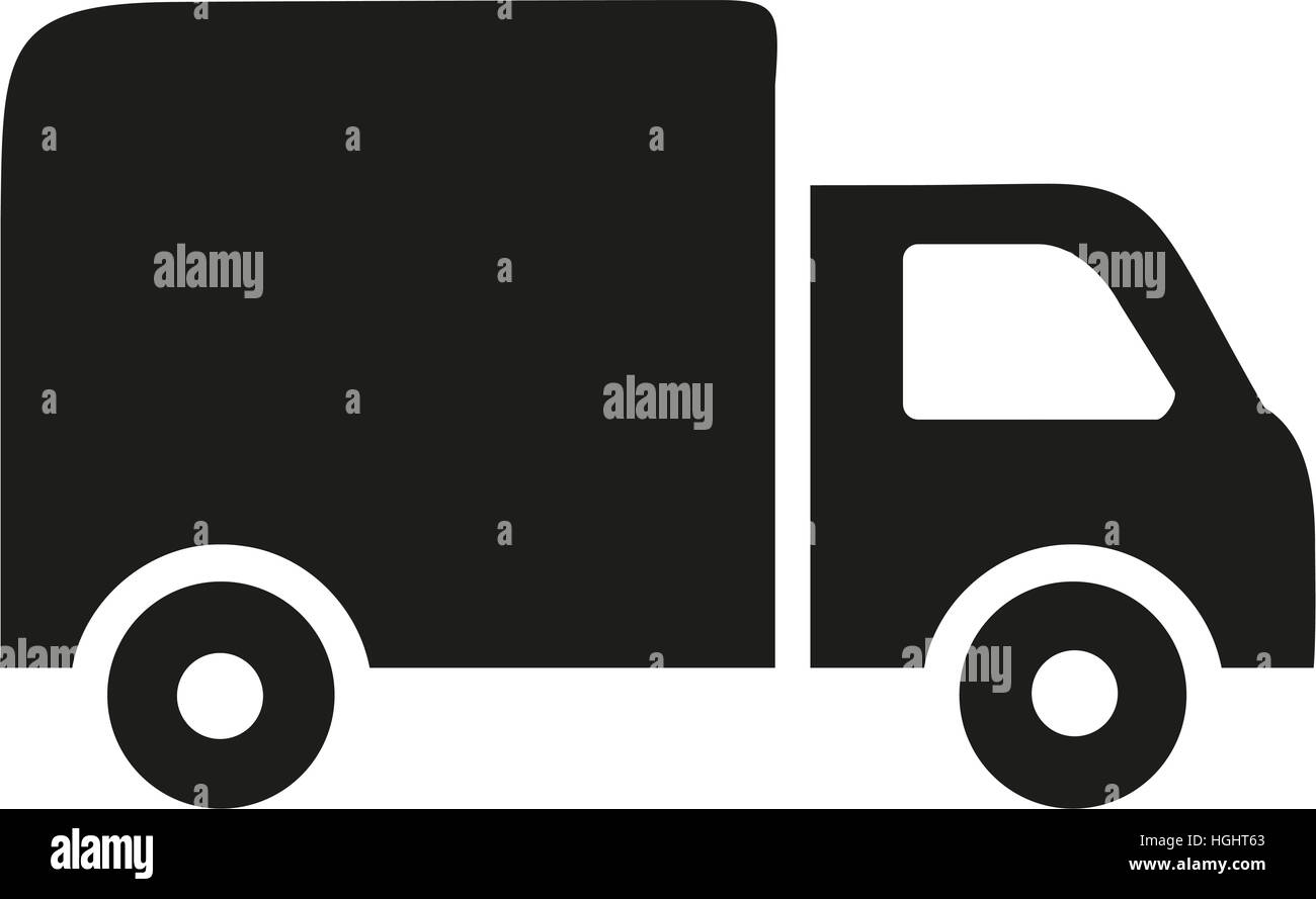 Lastwagen-Symbol Stockfoto