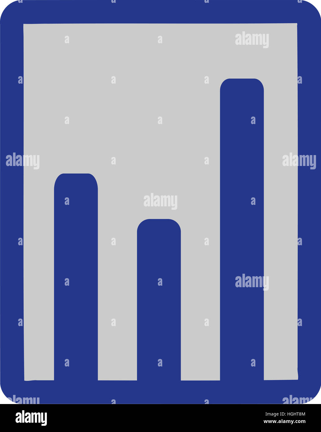 Diagramm-Symbol Stockfoto