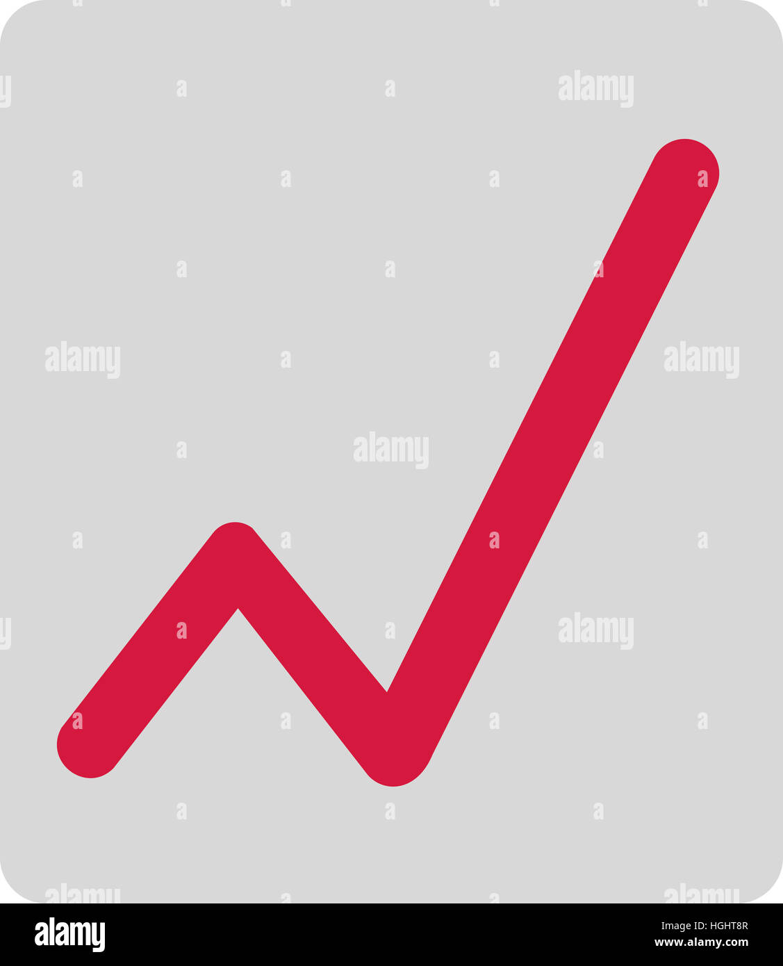 Erhöhung der Chart Stockfoto