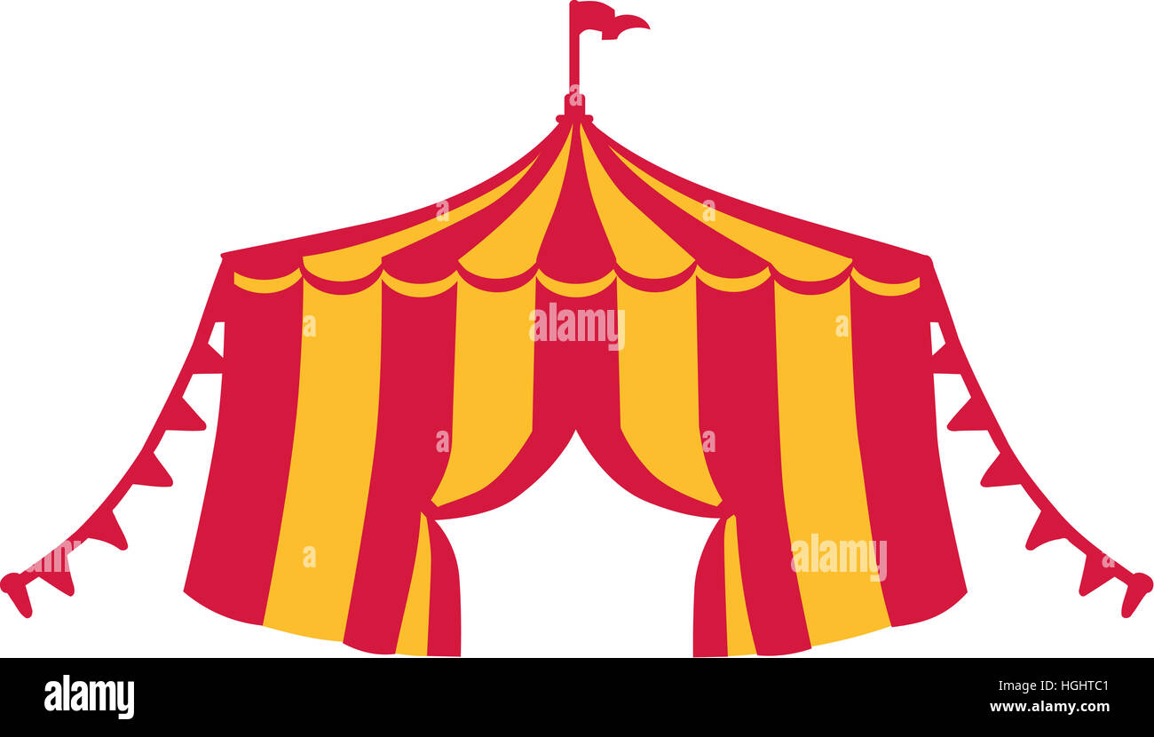 Lustige Zirkus-Zelt Stockfoto