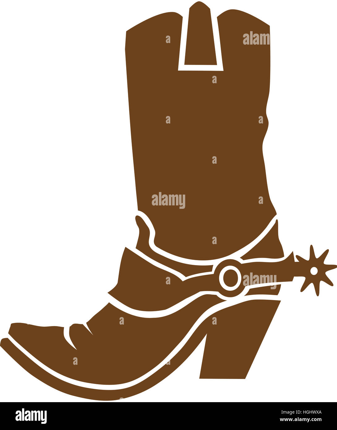 Cowboy-Stiefel Stockfoto