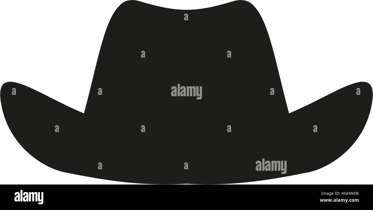 Cowboy-Hut-Symbol Stockfoto