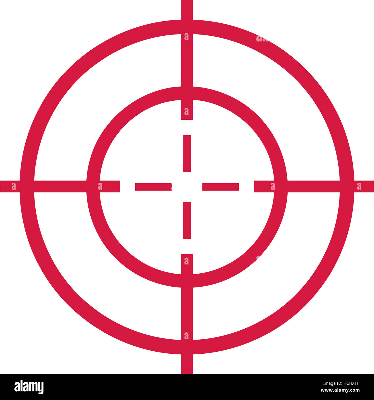 Rote Fadenkreuz Fadenkreuz Stockfotografie Alamy