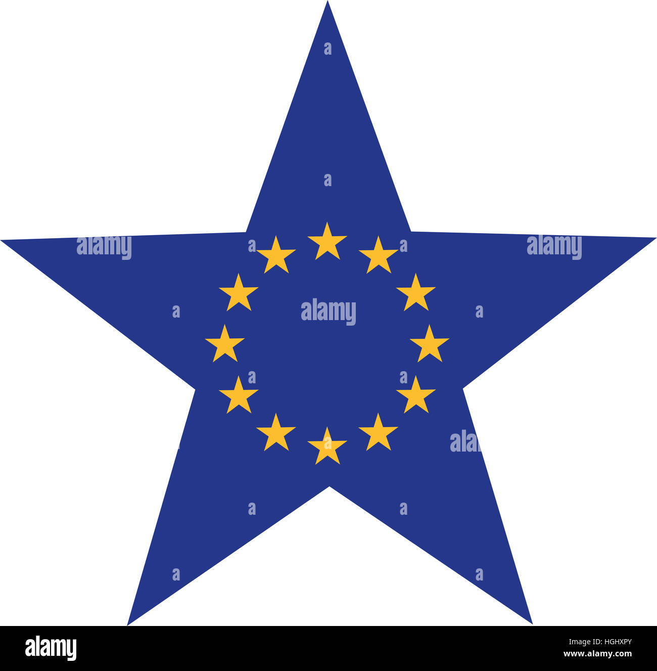 Europa-Stern Stockfoto