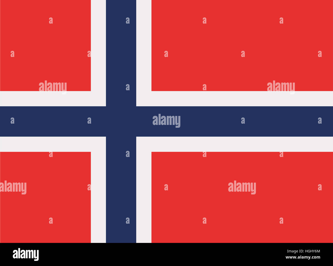 Norwegen-Flagge Stockfoto