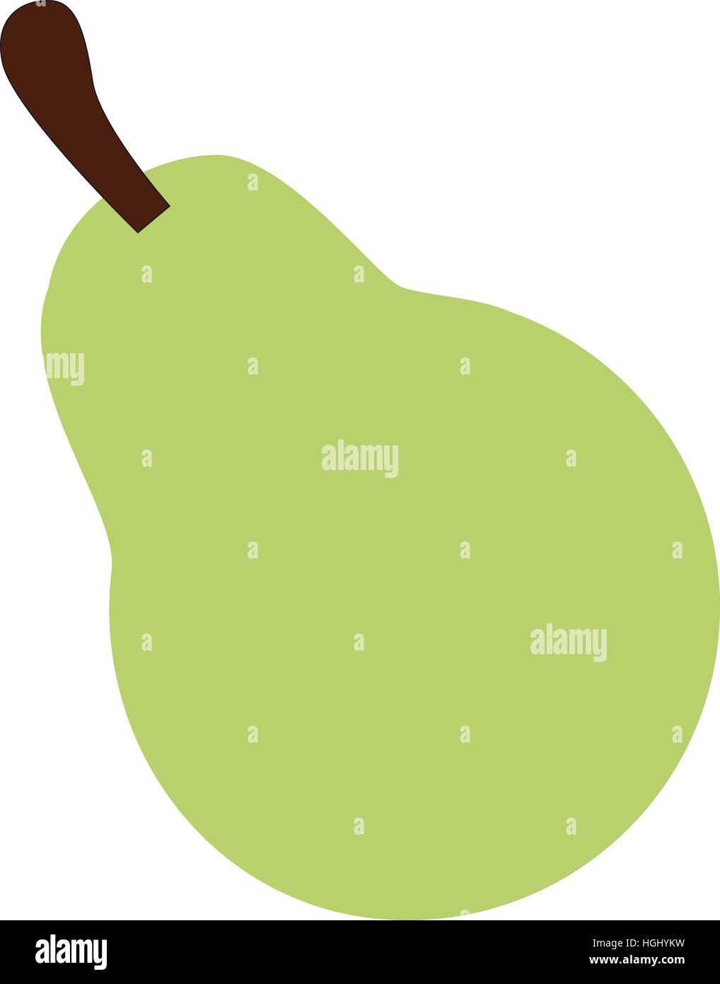 Grüne Birne-Symbol Stockfoto