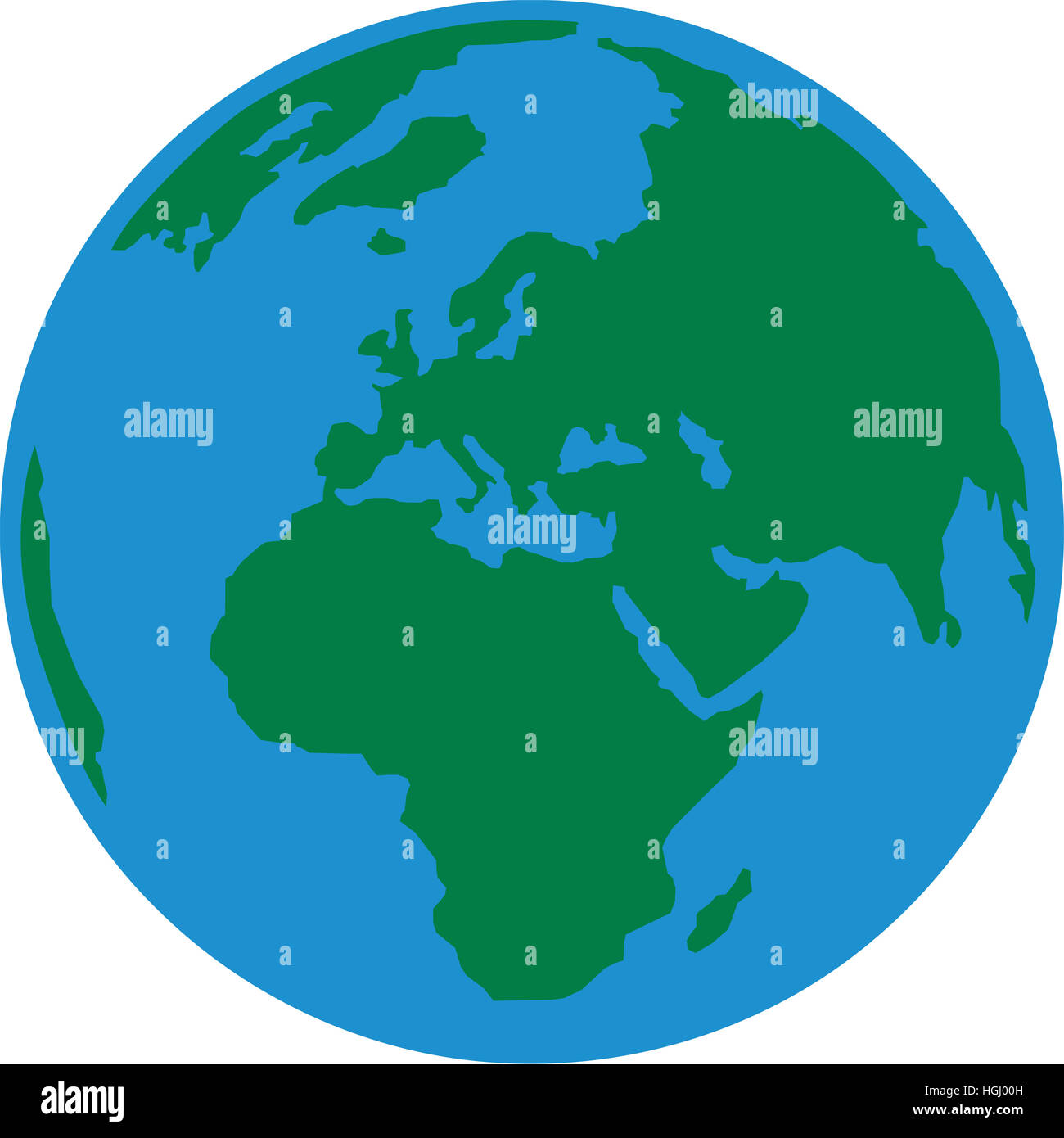 Planet Erde-Europa Stockfoto