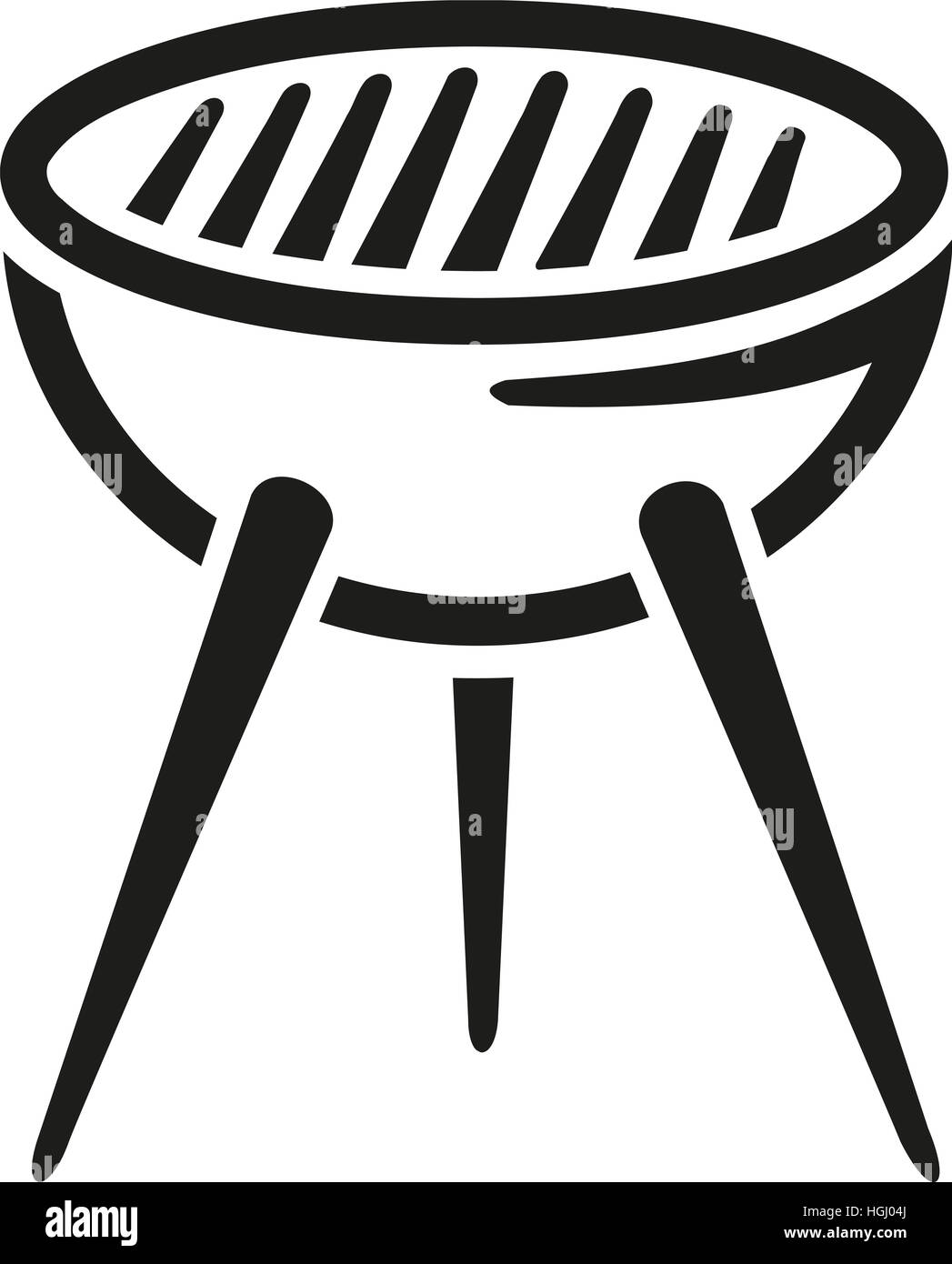 BBQ-Grill-Kalligrafie-Stil Stockfoto