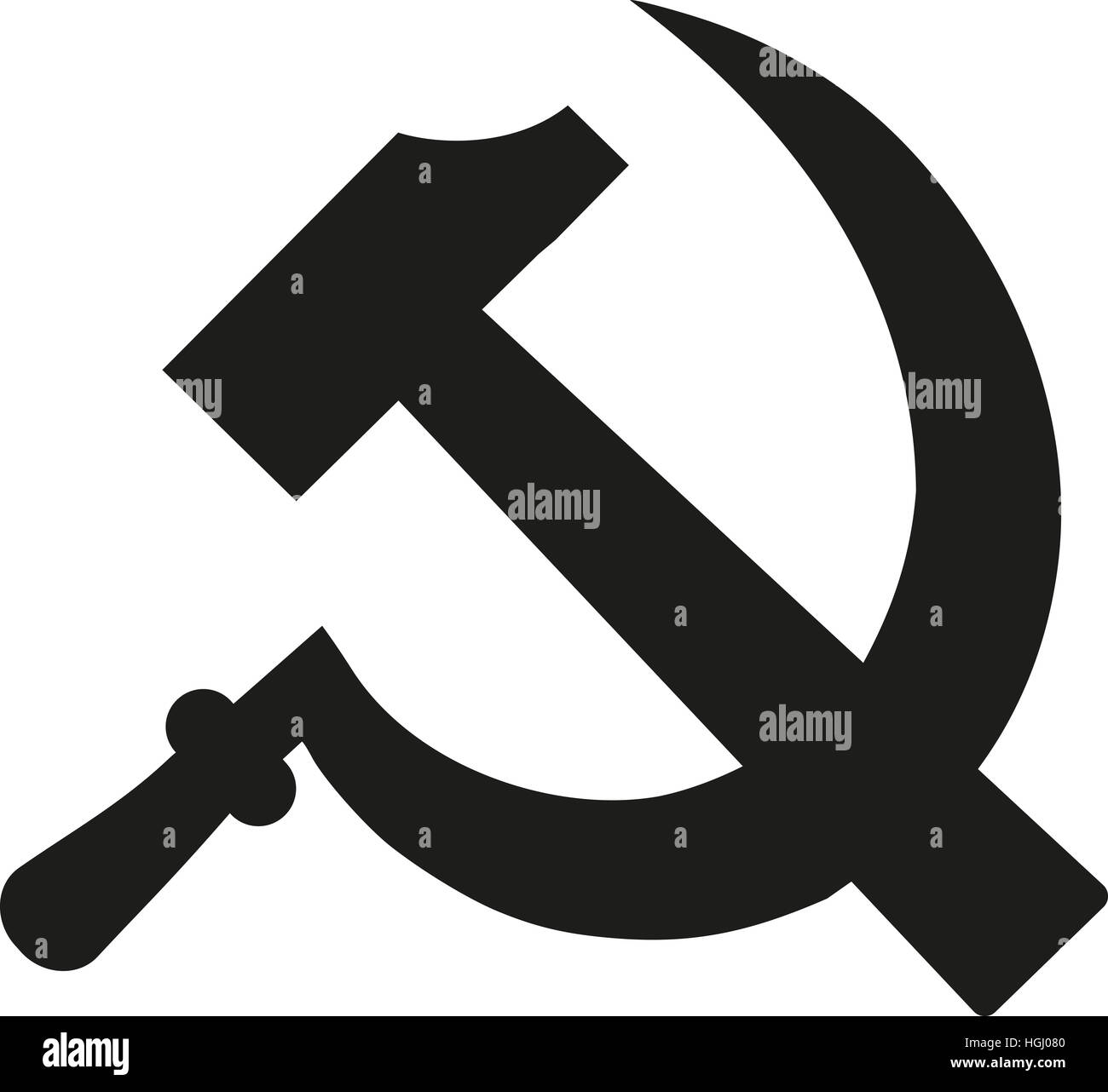 Hammer und Sichel - Kommunismus Zeichen Stockfoto