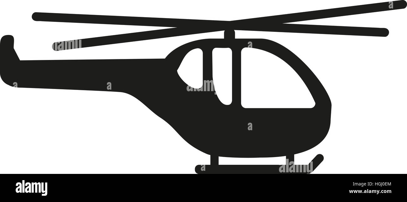 Hubschrauber-Piktogramm Stockfoto