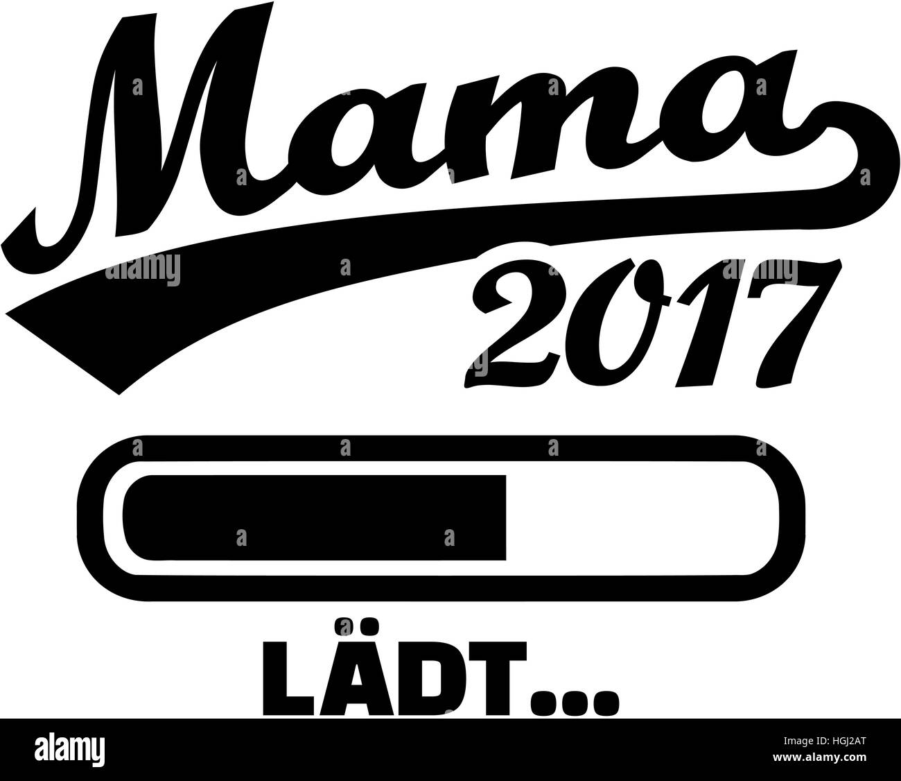 Mama-2017 - laden bar Deutsch Stockfoto