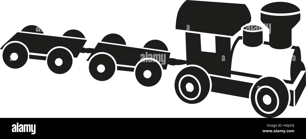 Modell-Eisenbahn-Symbol Stockfoto