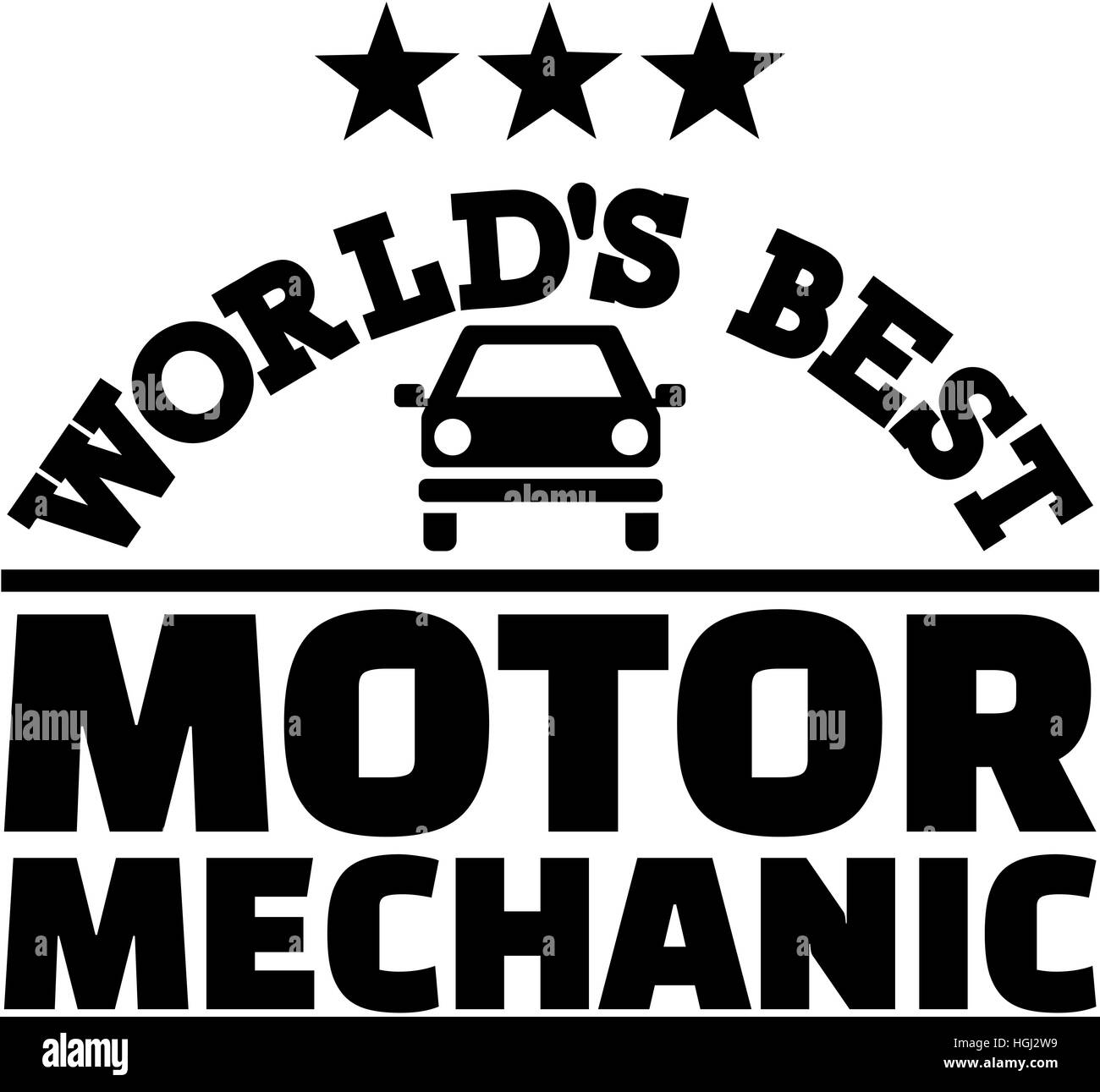 Weltweit besten Kfz-Mechaniker Stockfoto